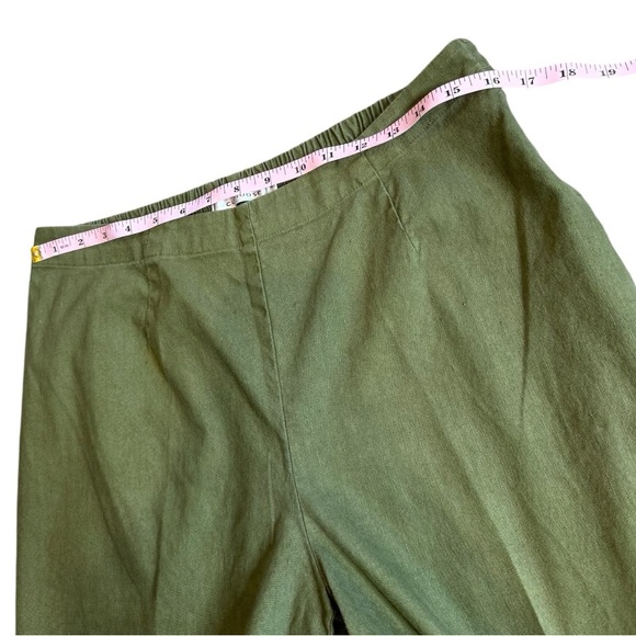 Cut Loose Linen Blend Pull-On Cropped Pants size XL - Picture 6 of 8